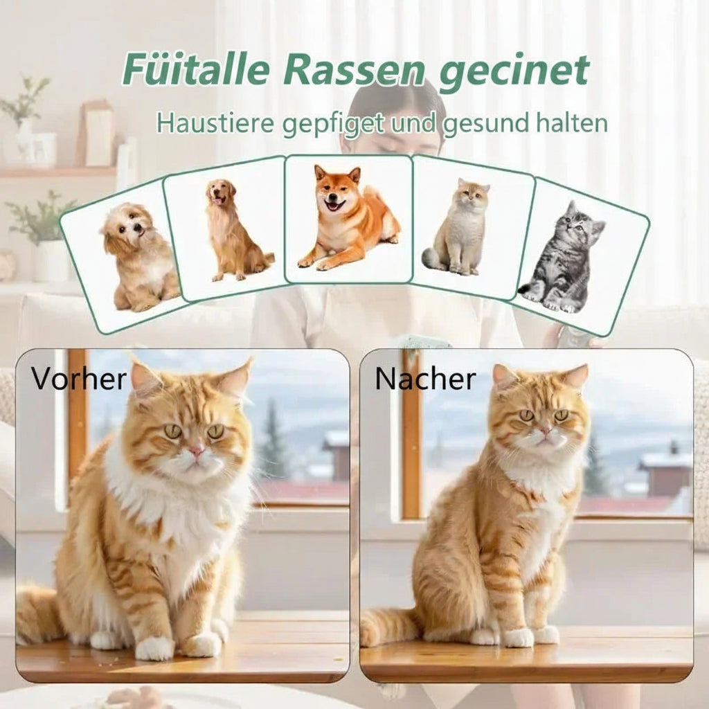 Pet Spray Hair Comb Professional Electric Hair Straightener Comb Brush For Cat Pet Massage Comb Steam Brush For Hair Care
