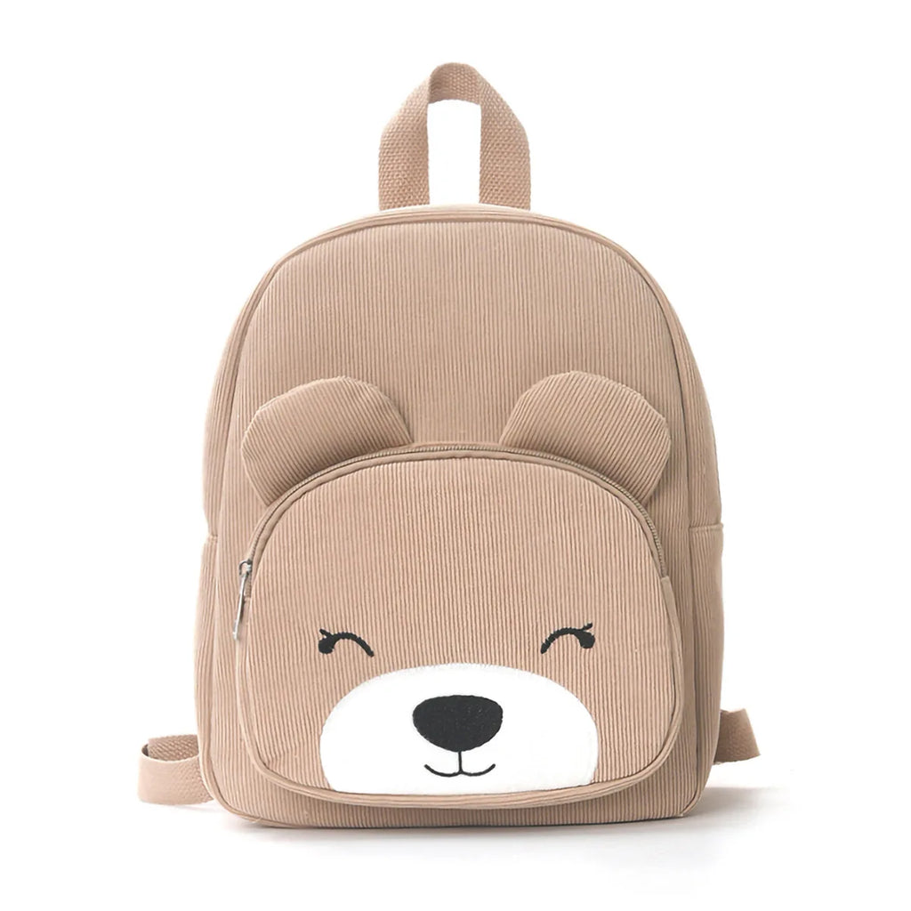 Custom Name Embroidered Kids' Cute Bear Backpack | Stylish Casual School Bag | Perfect Back-to-School Gift for Kids
