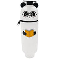 Silicone Cartoon Pencil Case with Zipper, Stand Up Organizer for Kids School Supplies