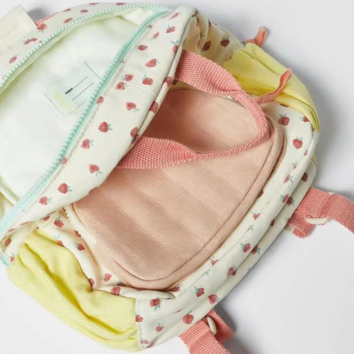 Custom Embroidery Name Strawbreey Girls School Backpack Kindergarten Schoolbag Lunch Tote Bag Purse Teens Girls Boys Kids Bags