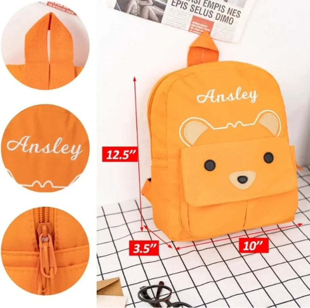Embroidered Toddler Backpack Custom Kids Backpack Personalized Children's Backpack Kids School Gift Laptop Bag Back to School
